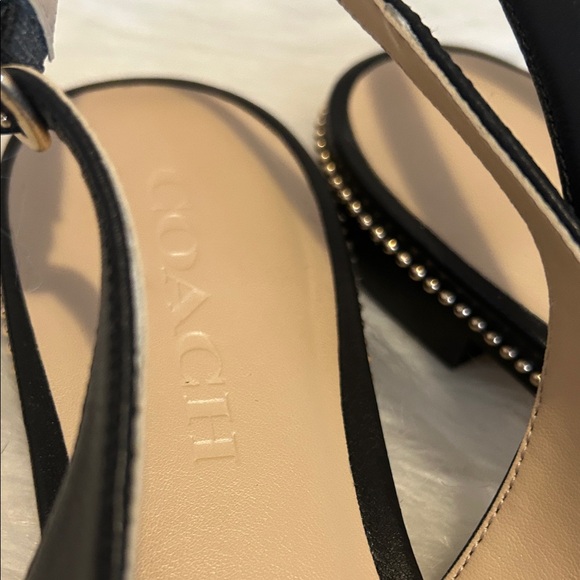 Coach Elegant Black Slingback Flats - Picture 7 of 8